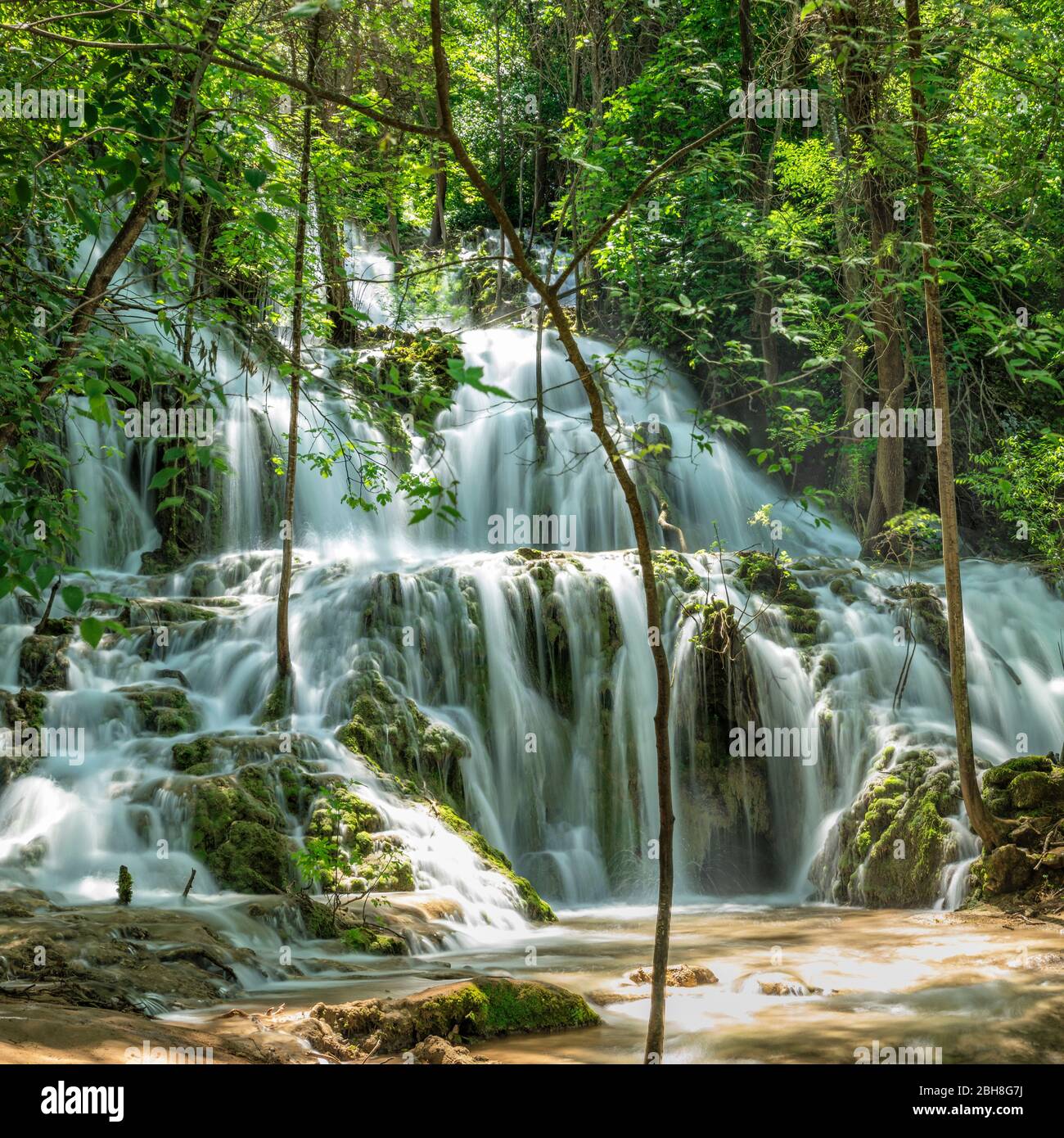 Wasserfall, Nationalpark Krka, UNESCO Weltnaturerbe, Dalmatien, Kroatien Stock Photo