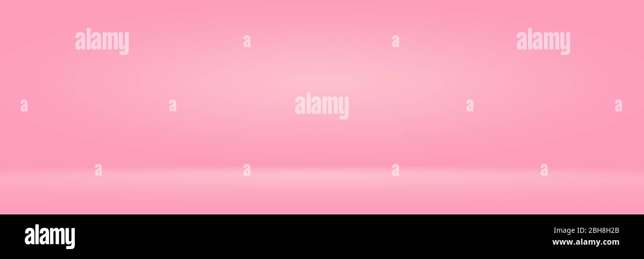 Abstact photographic Pink Gradient studio backdrop Background. Stock Photo