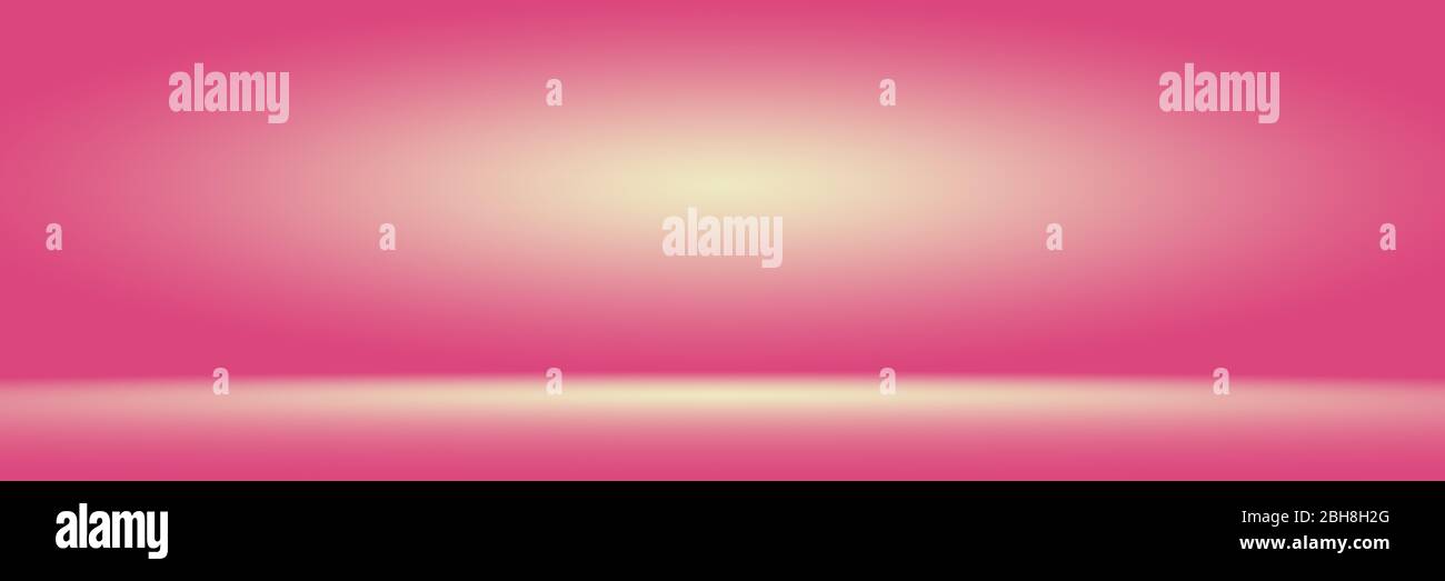 Abstact photographic Pink Gradient studio backdrop Background. Stock Photo