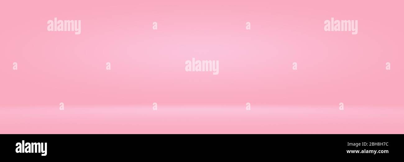 Abstact photographic Pink Gradient studio backdrop Background. Stock Photo