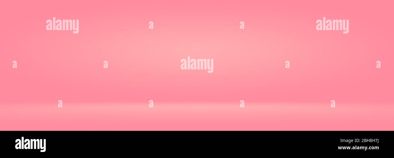 Abstact photographic Pink Gradient studio backdrop Background. Stock Photo