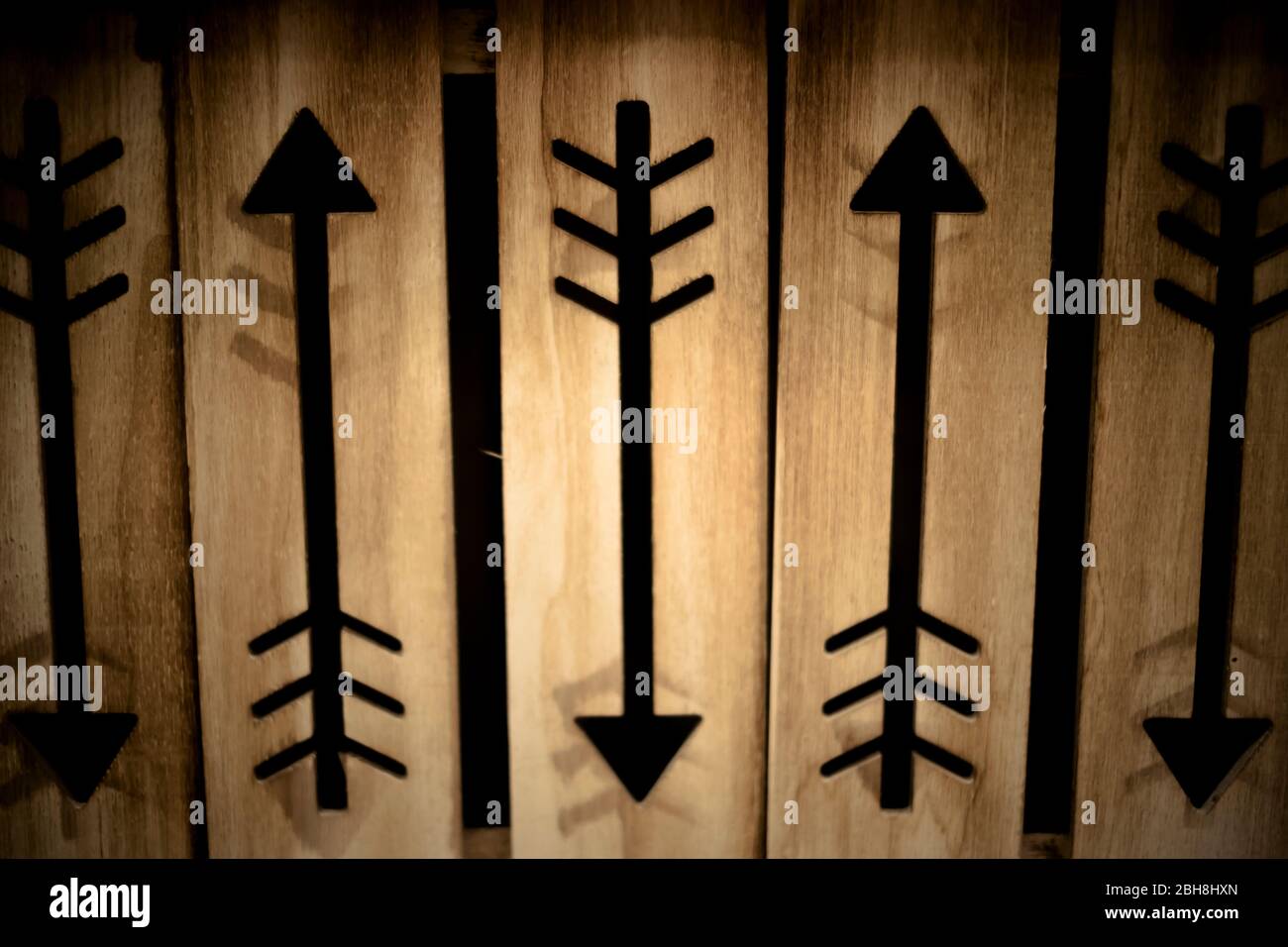 wood floor pattern background with arrows ethnic style Stock Photo - Alamy