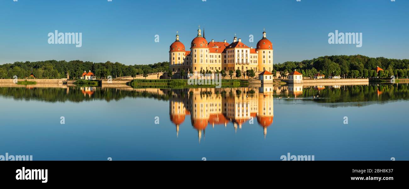 Schloss Moritzburg, Sachsen, Deutschland, Stock Photo