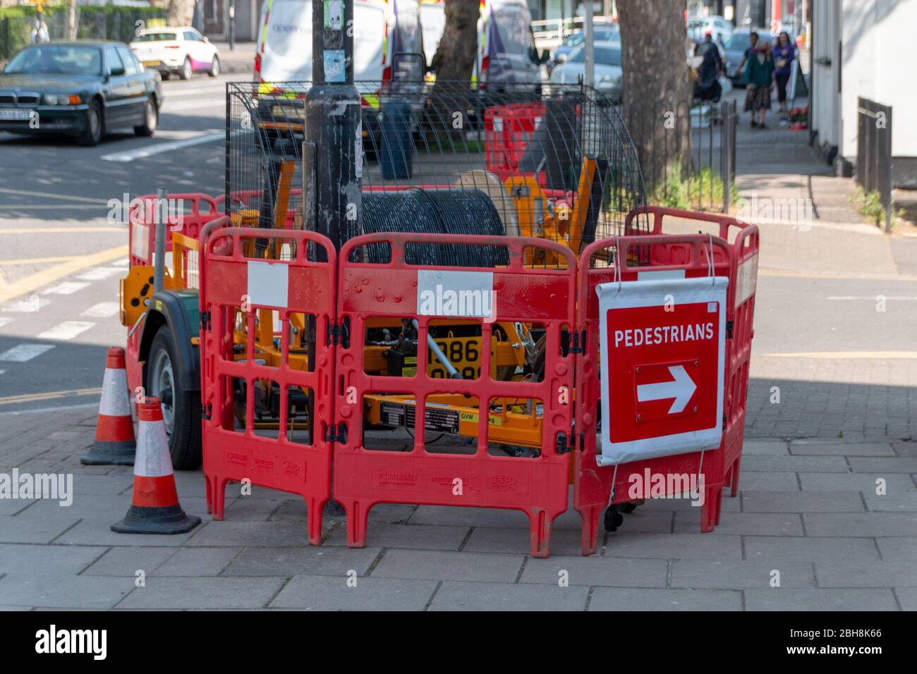BristolApril 2020England a close up view of construction workings