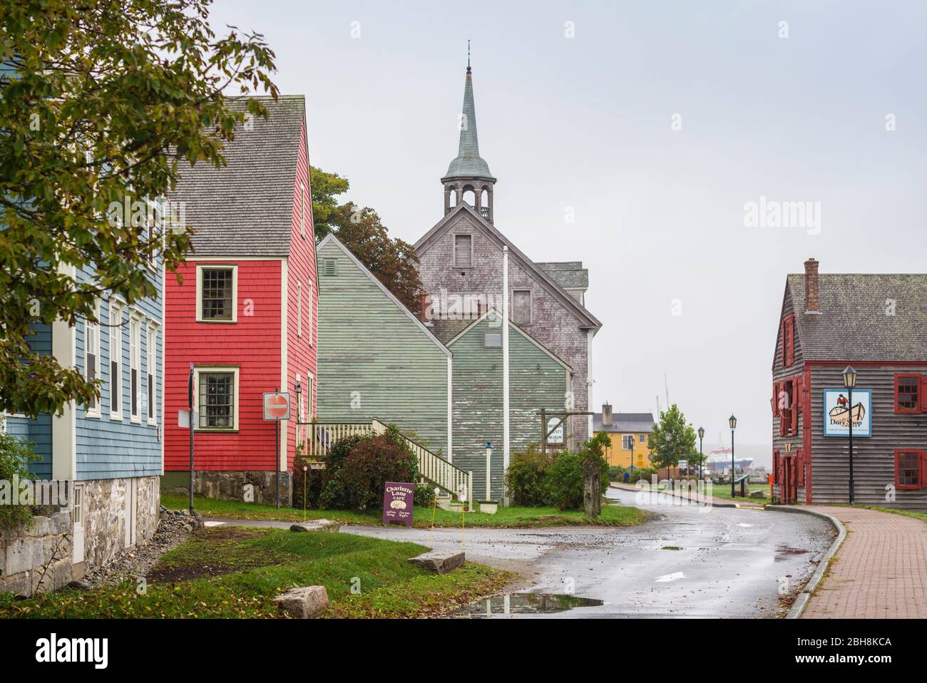 Canada, Nova Scotia, Shelburne, historic waterfront Stock Photo