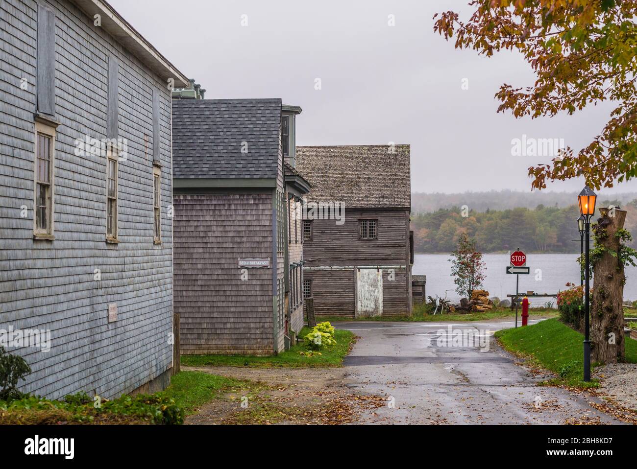 Canada, Nova Scotia, Shelburne, historic waterfront Stock Photo