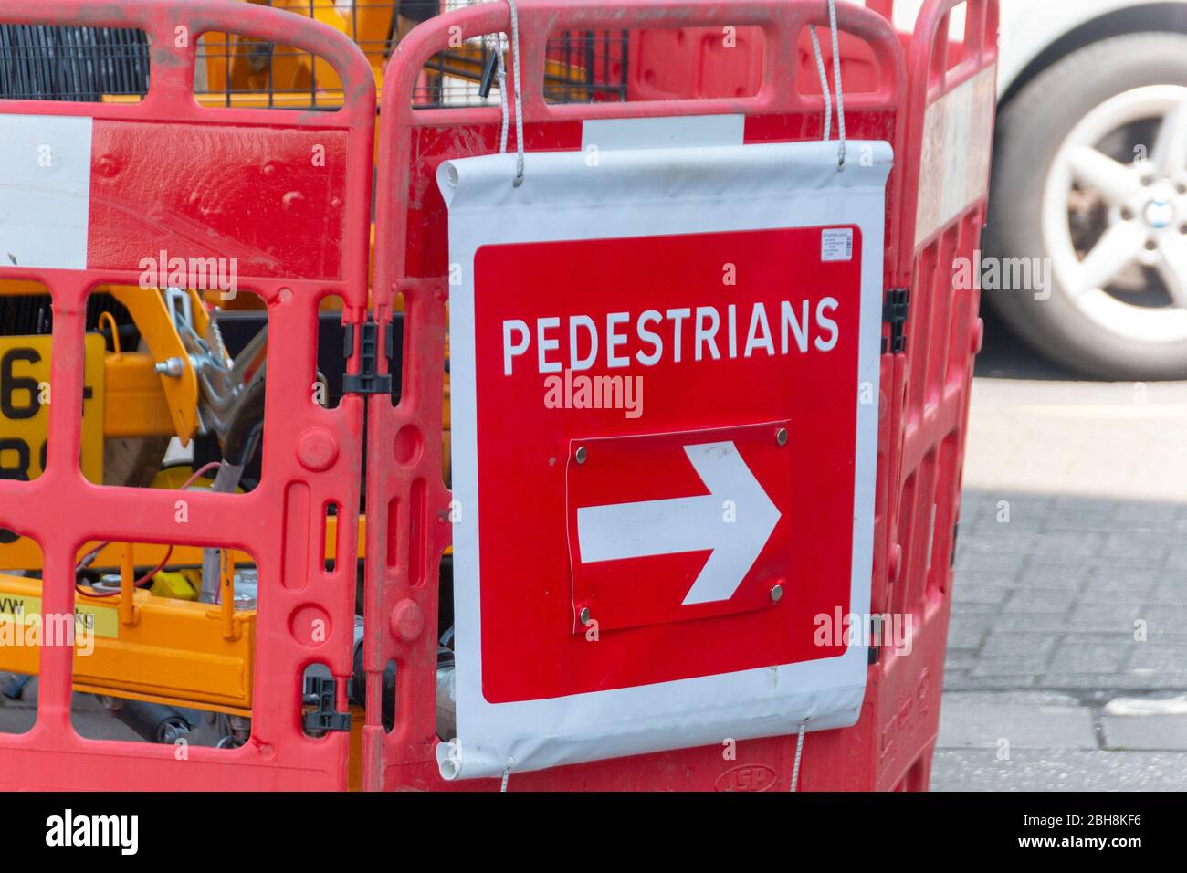 BristolApril 2020England a close up view of construction workings