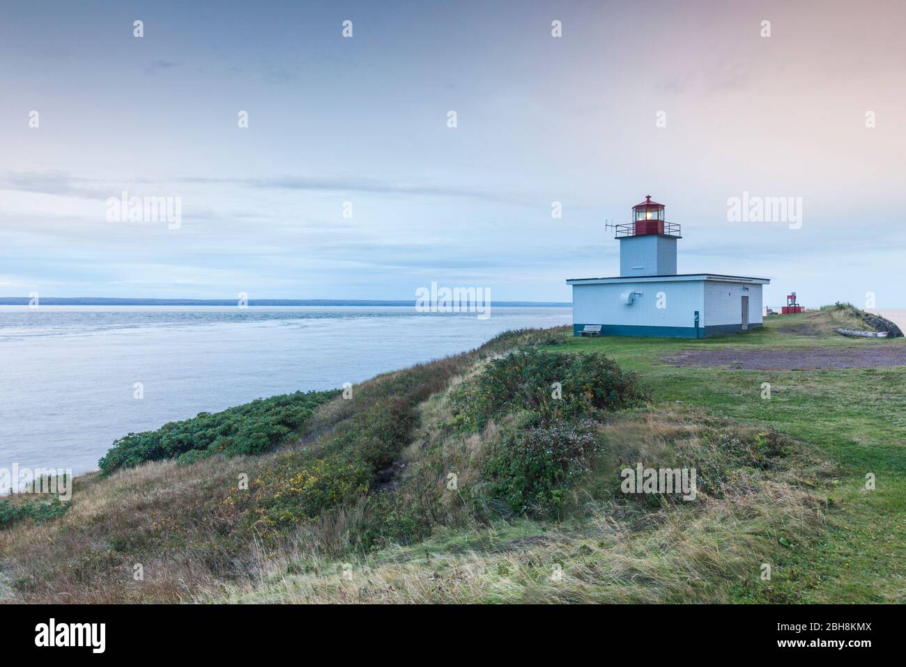 Canada, Nova Scotia, Advocate Harbour, Cape d'Or Lighthouse on the Bay