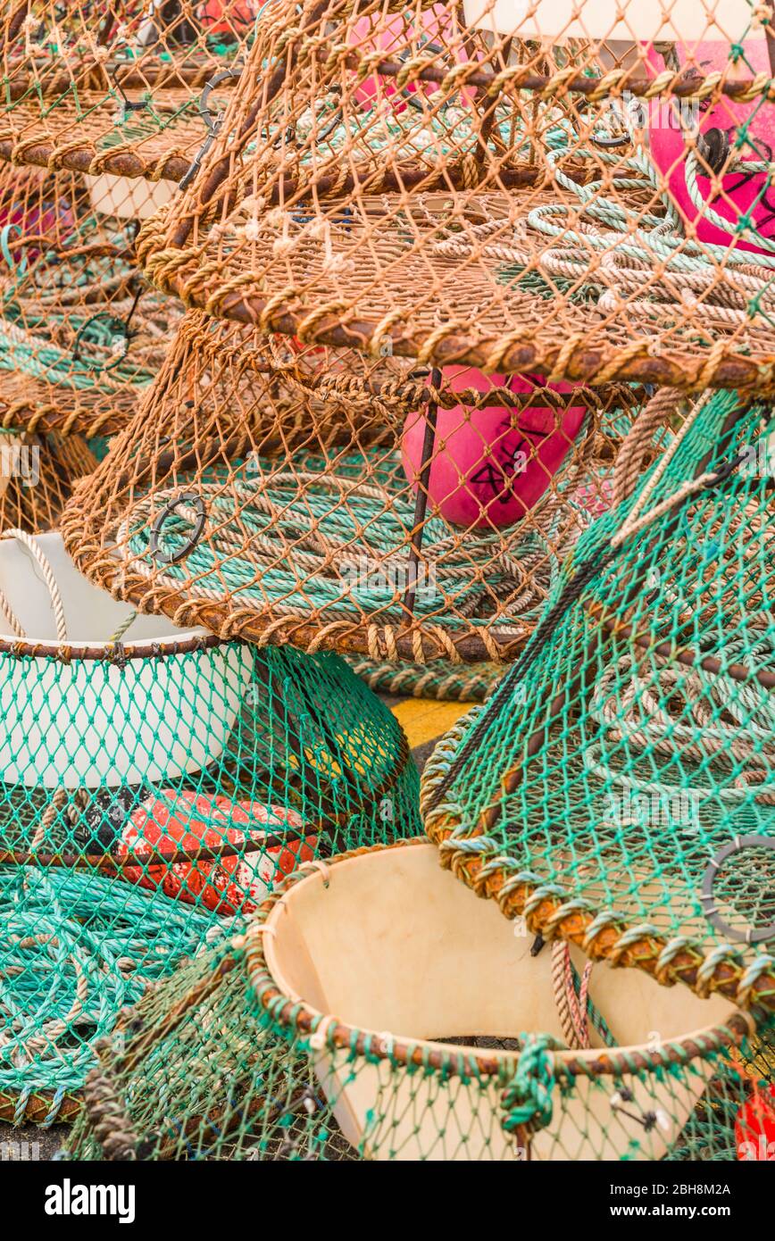 Canada, Prince Edward Island, Victoria, crab pots used to catch Snow