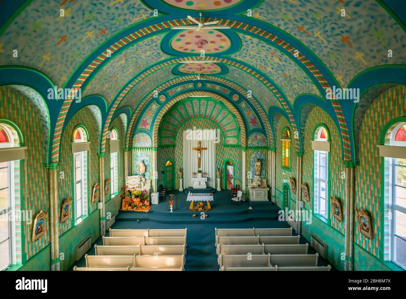 Canada, New Brunswick, Acadian Peninsula, SainteCecile, Eglise PetiteRivieredel'ile, The