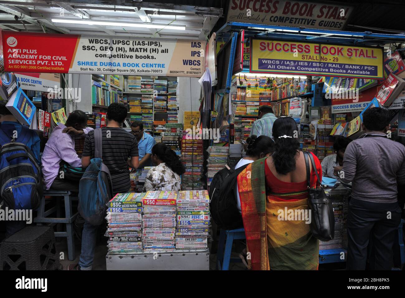 Book market, College Street, Kolkata, Calcutta, West Bengal, India