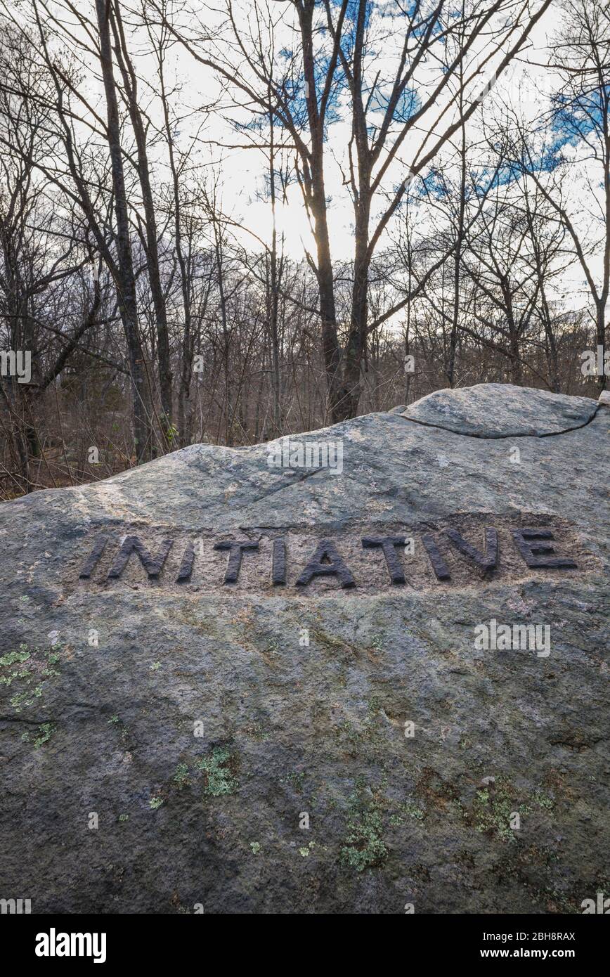 USA, New England, Massachusetts, Cape Ann, Gloucester, Dogtown Rocks ...