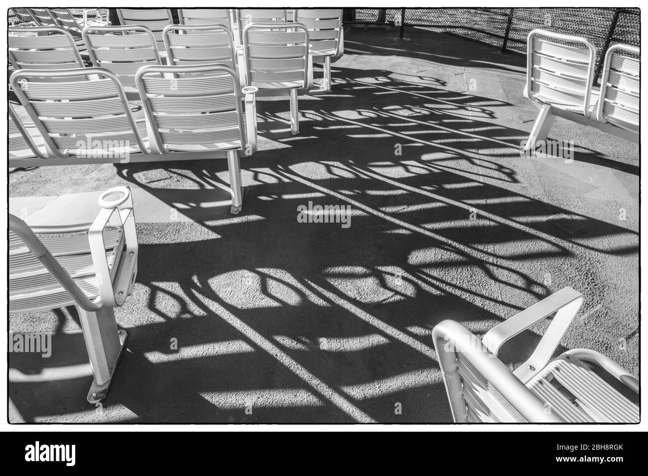 USA, New England, Massachusetts, Cape Cod, Hyannis-Nantucket Island, Nantucket Ferry, morning shadows Stock Photo