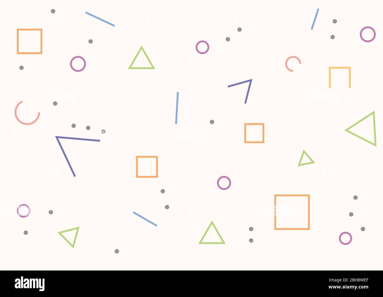 Digital painting. Abstract geometric colorful vector background Stock Vector