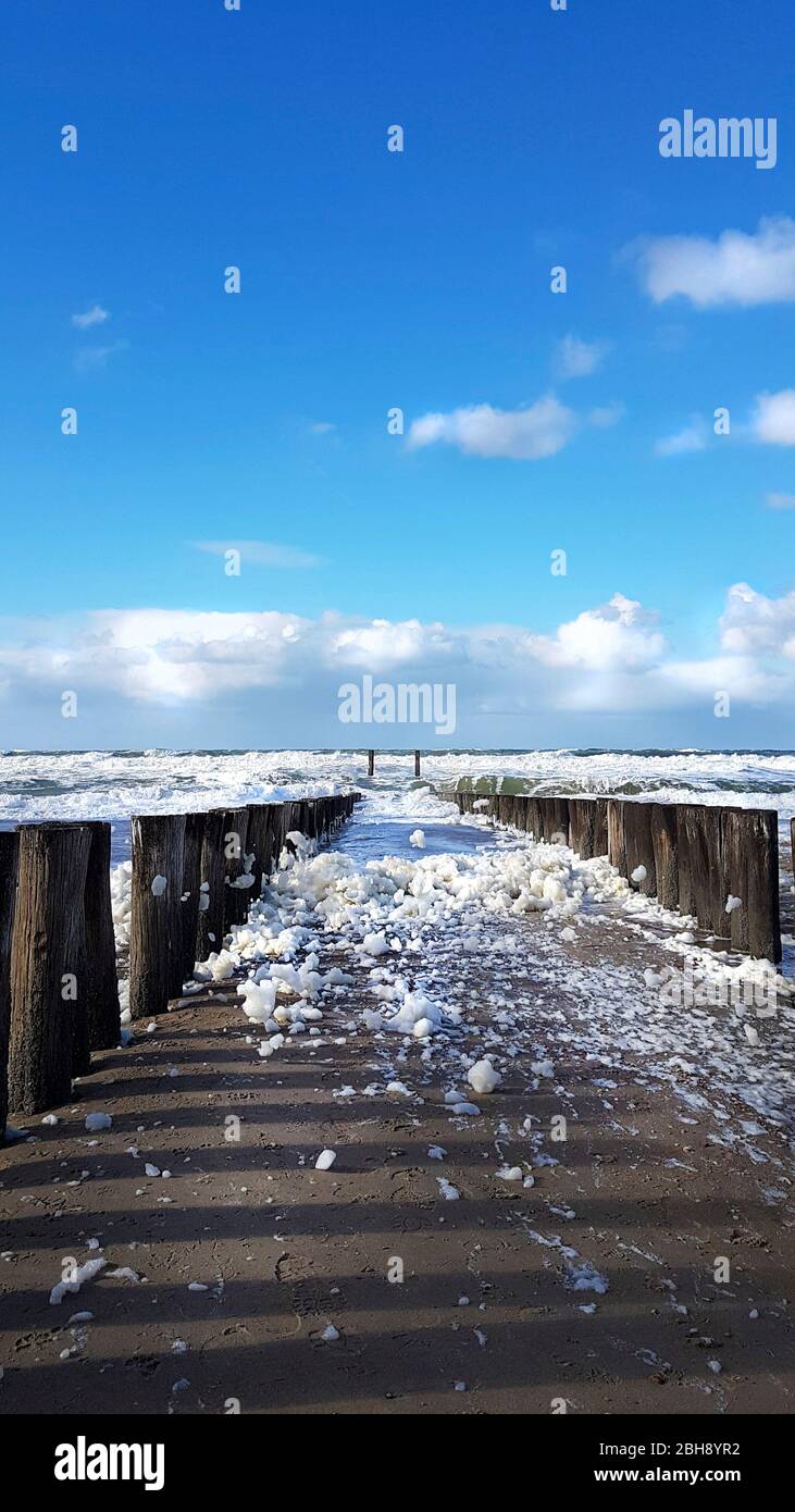 raues Meer in Holland Stock Photo