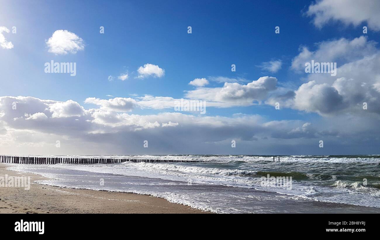 raues Meer in Holland Stock Photo