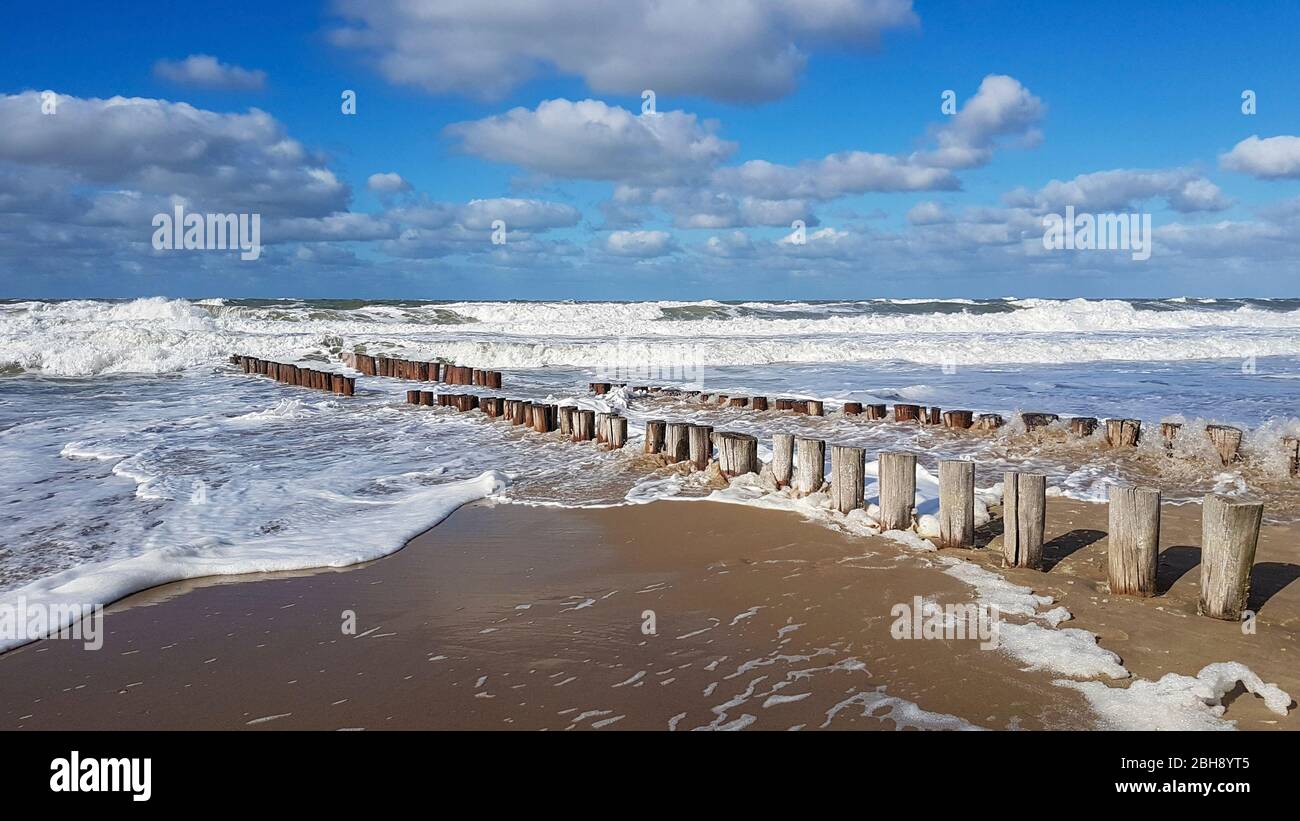 raues Meer in Holland Stock Photo
