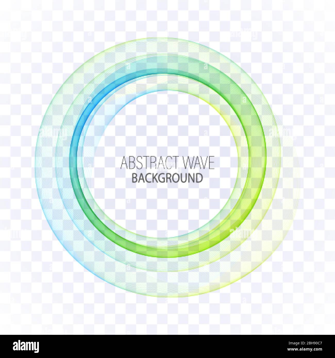 Abstract blue, green swirl circle bright background. Vector illustration for you modern design. Round frame or banner Stock Vector
