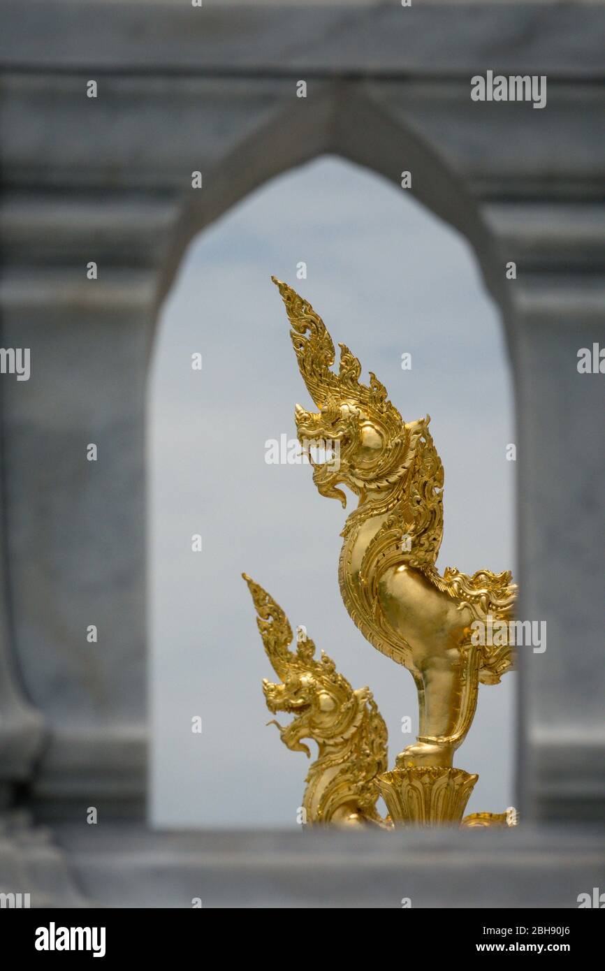 Detail of the equestrian statue of King Chulalongkorn (Rama V) Stock Photo