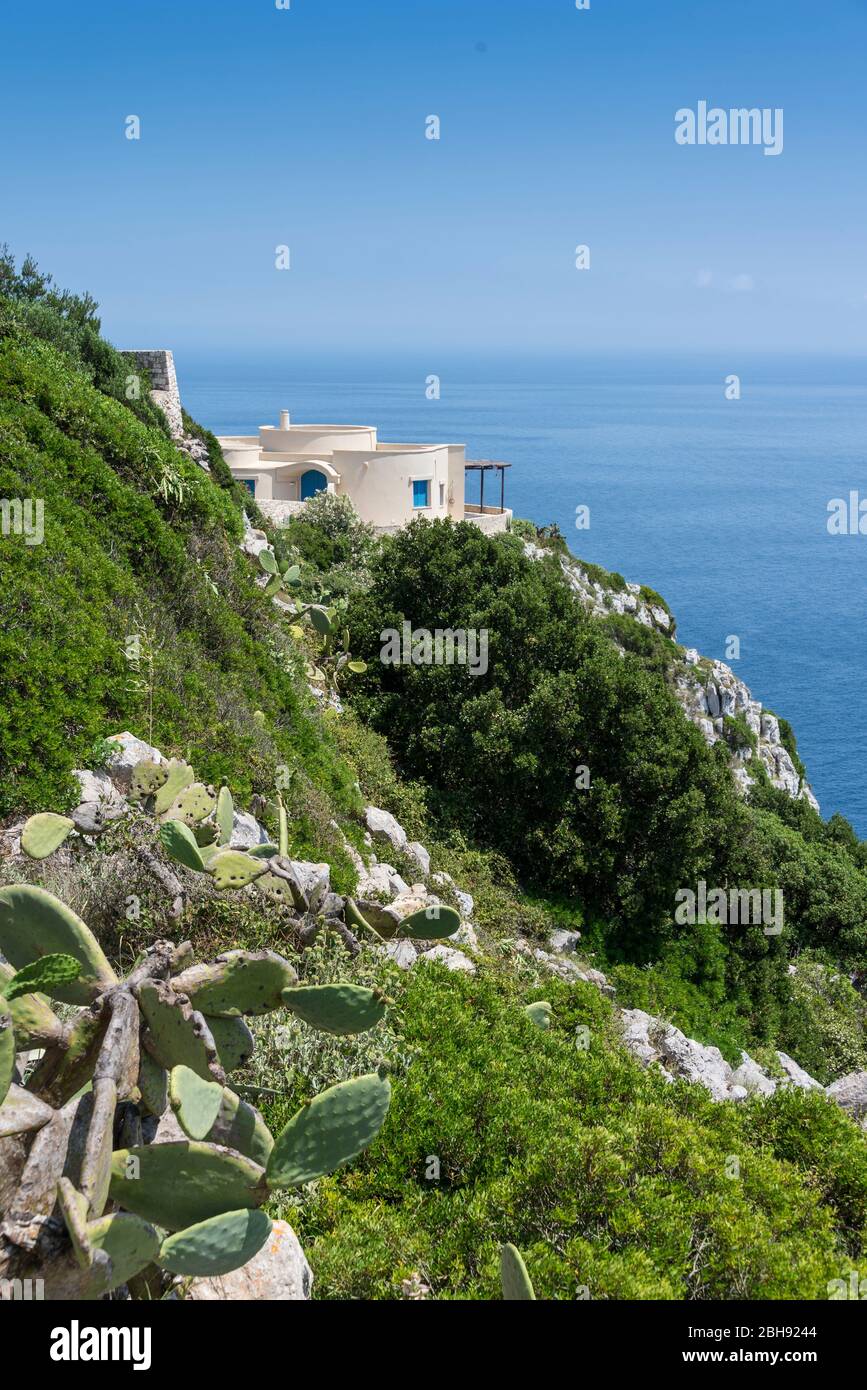Italy, Mezzogiorno, Apulia / Puglia, Salento peninsula, Adriatic coast, Castro, Gagliano del Capo Stock Photo