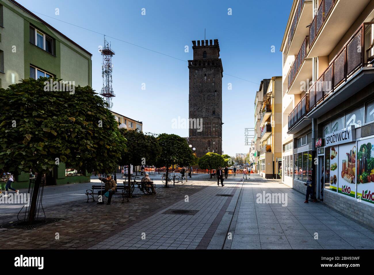 Europe, Poland, Opole Voivodeship, Nysa - Main Square Stock Photo