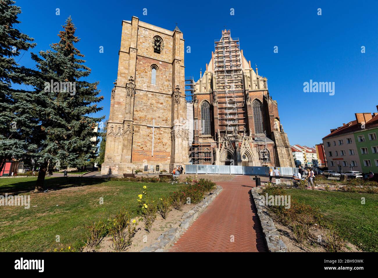 Europe, Poland, Opole Voivodeship, Nysa - Basilica of St James and St Agnes Stock Photo