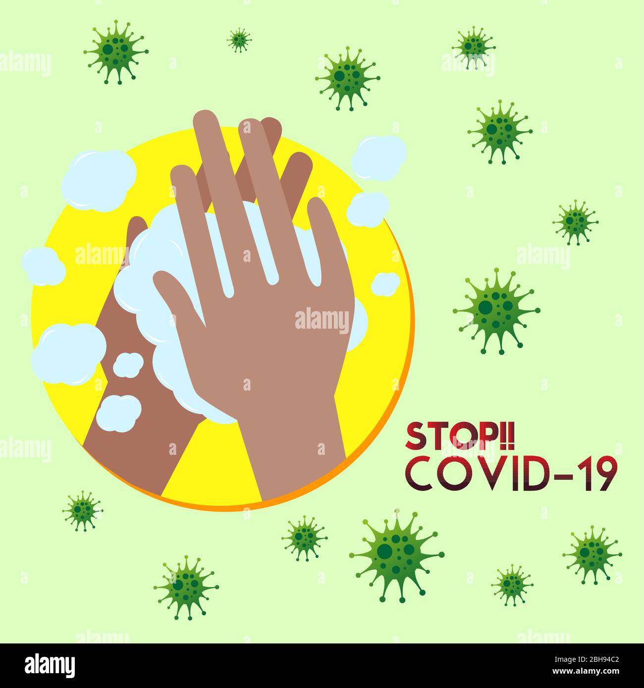 Coronavirus stop and prevention poster Stock Vector Image & Art - Alamy