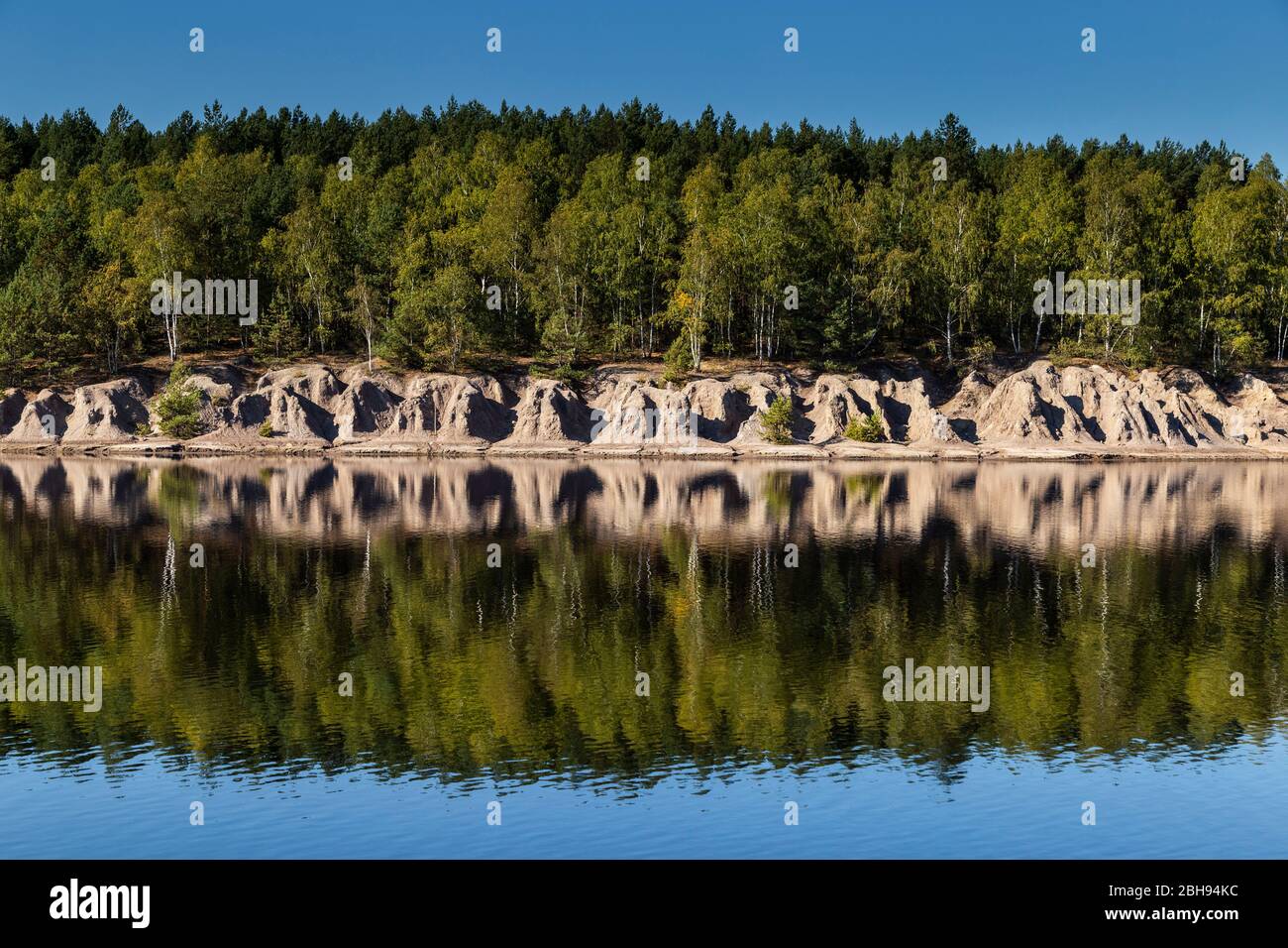 Europe, Poland, Lubusz Voivodeship, Muskau Bend Landscape Park / Muskauer Faltenbogen / The Muskauer Faltenbogen / Åuk Mużakowa UNESCO Global Geopark Stock Photo