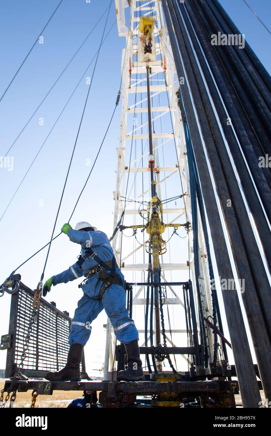 Drilling for natural gas in New Mexico Stock Photo Alamy