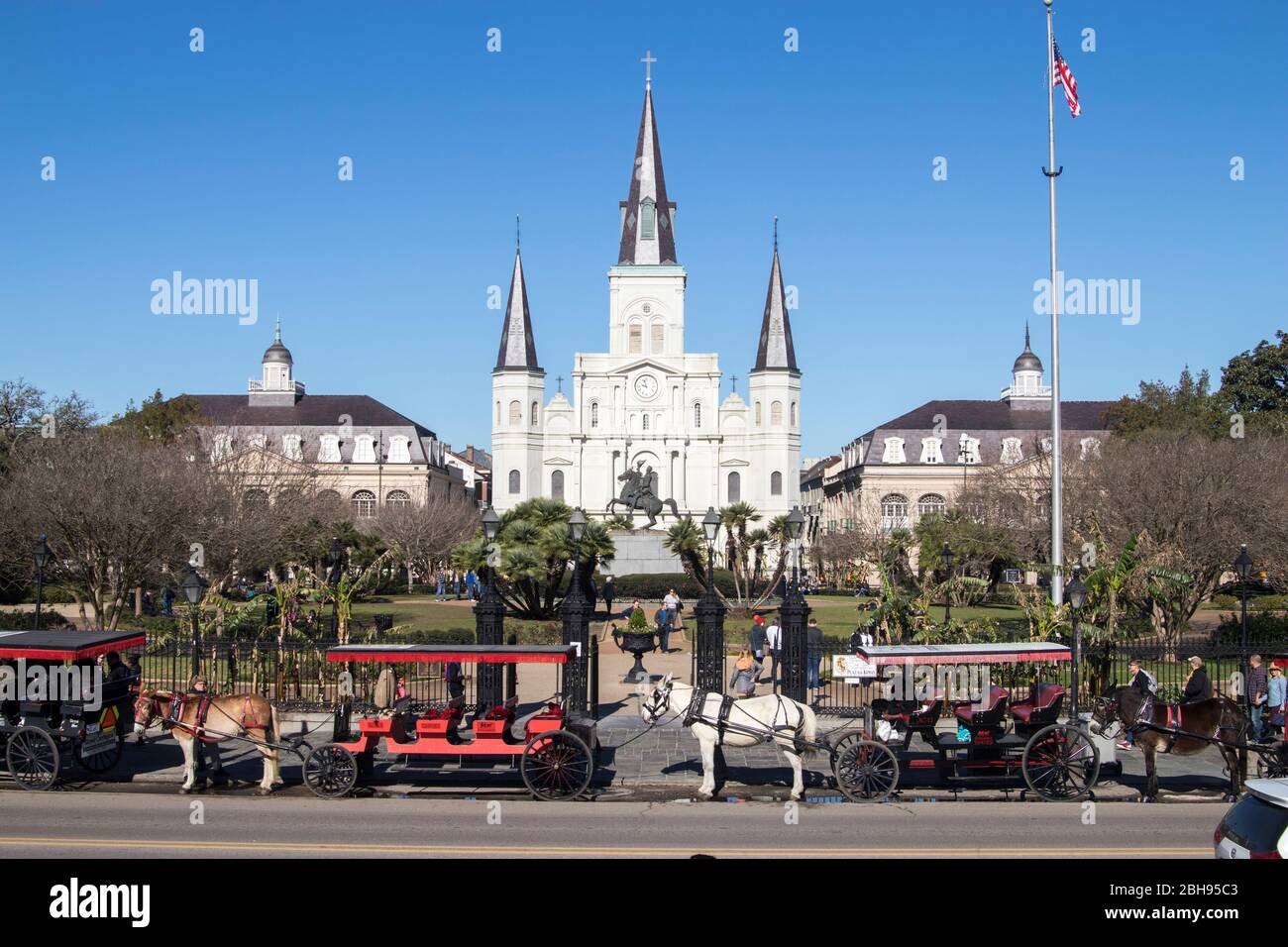 St. Louis Cathedral, New Orleans, Louisian Stock Photo