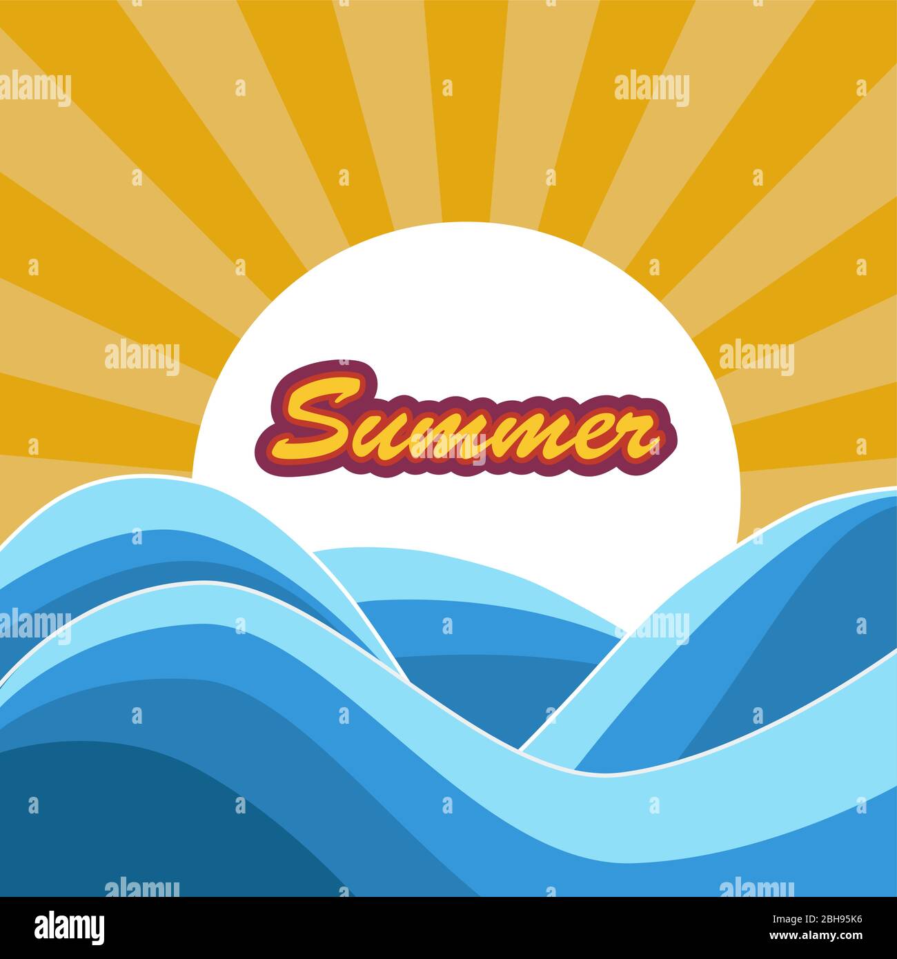 vector illustration summer Stock Vector Image & Art - Alamy