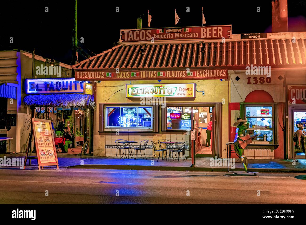 Calle Ocho, Little Havana, Miami, Florida, USA, Stock Photo