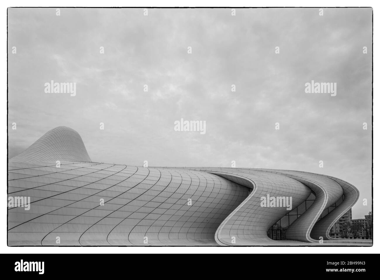 Azerbaijan, Baku, Heydar Aliyev Cultural Center, building designed by Zaha Hadid, exterior Stock Photo