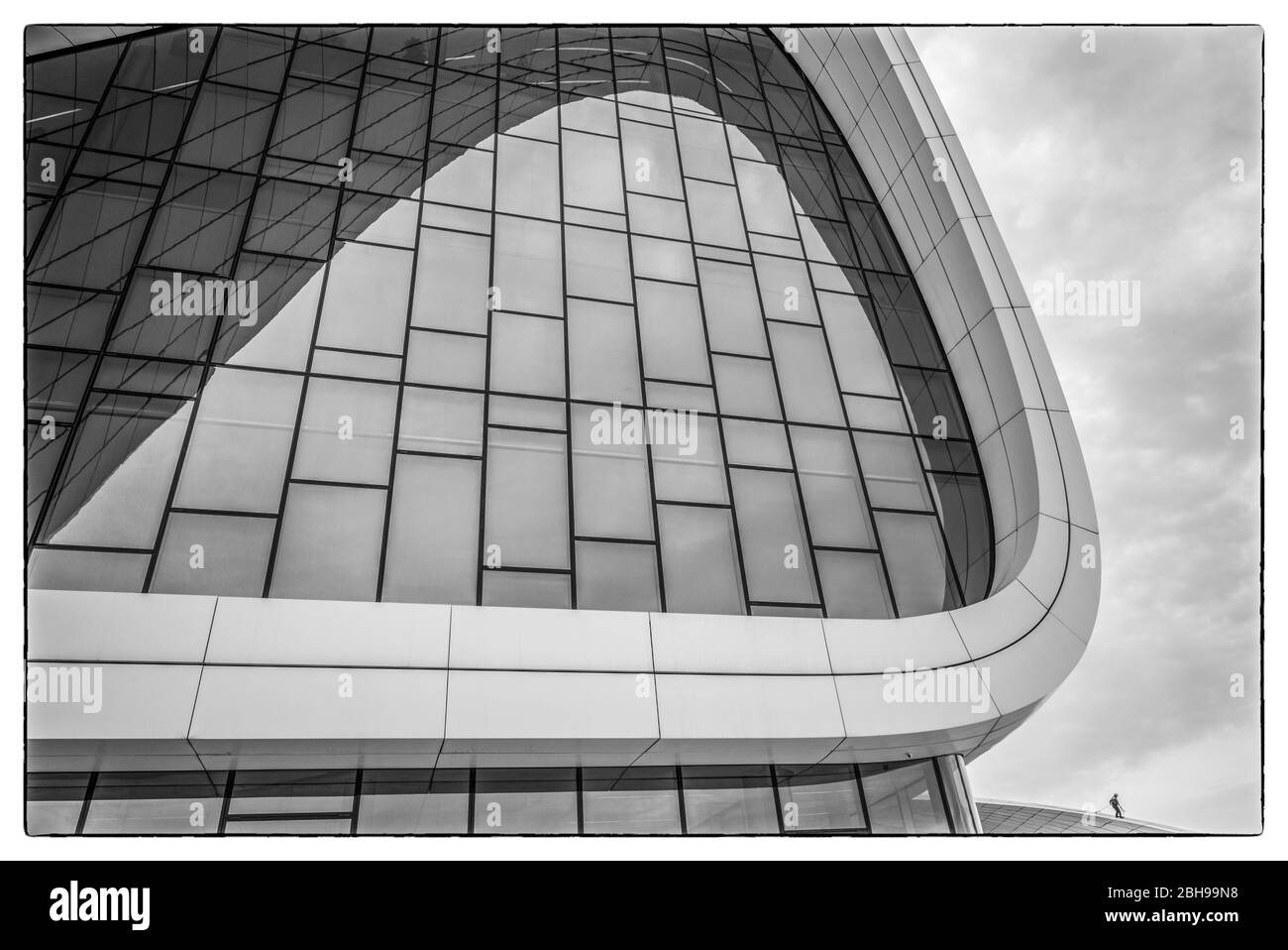 Azerbaijan, Baku, Heydar Aliyev Cultural Center, building designed by Zaha Hadid, exterior Stock Photo