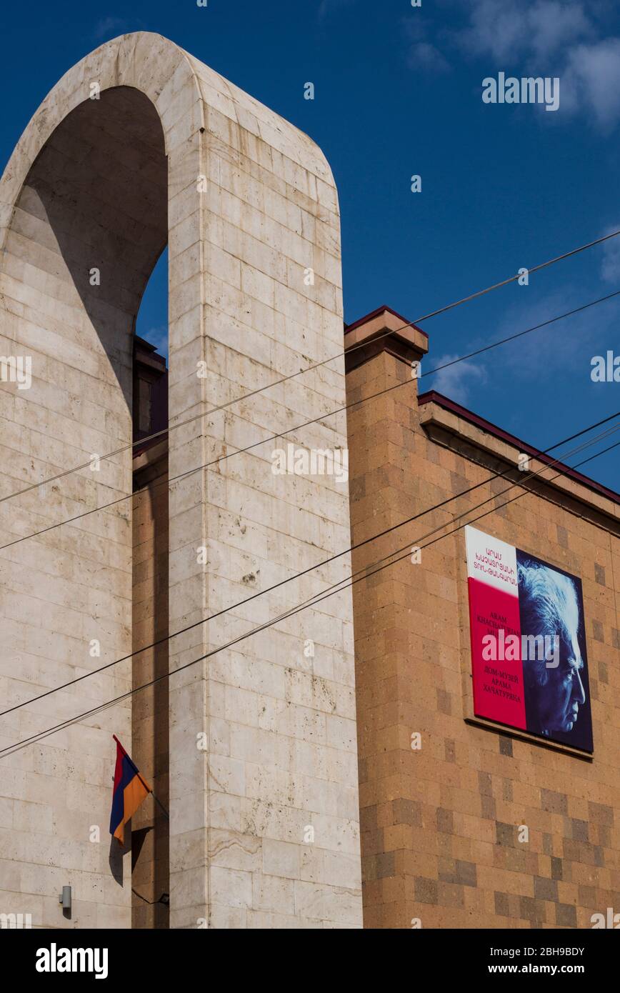 Armenia, Yerevan, home museum of Aram Katchaturian, Armenian composer, exterior Stock Photo