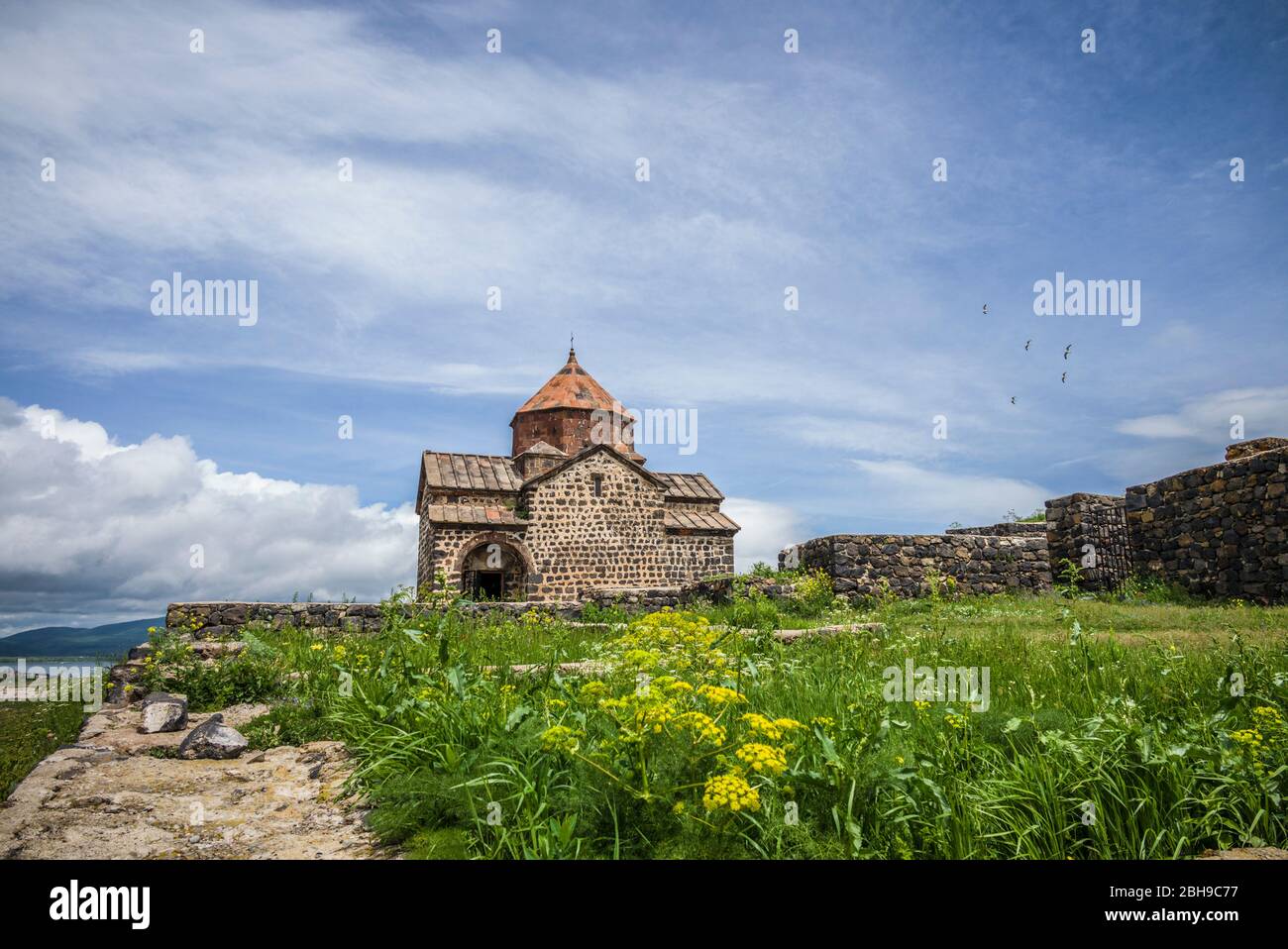 Armenia, Lake Sevan, Sevan, Sevanavank Monastery, church exterior Stock Photo