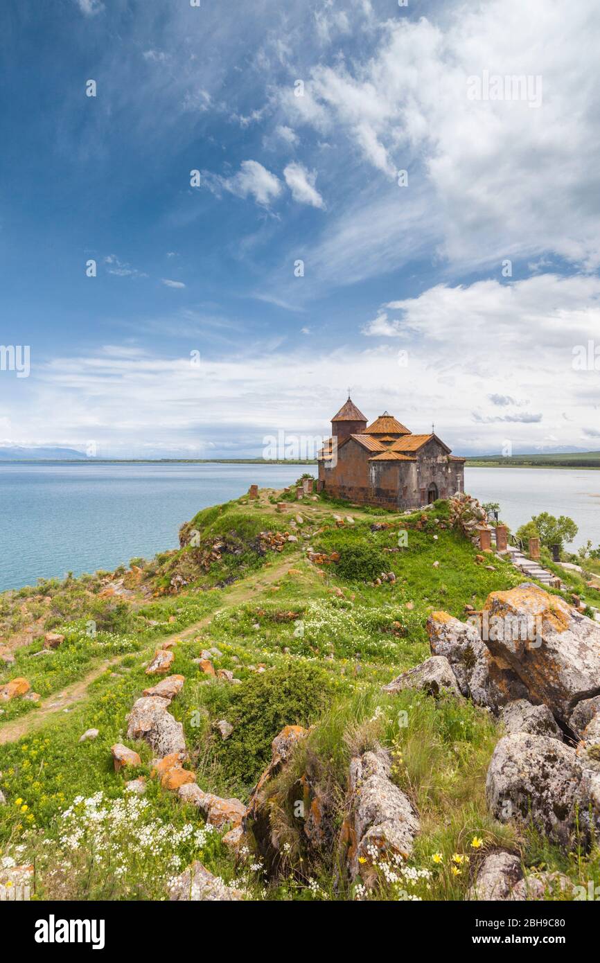 Armenia, Lake Sevan, Hayravank, Hayravank Monastery, 10th century, exterior Stock Photo