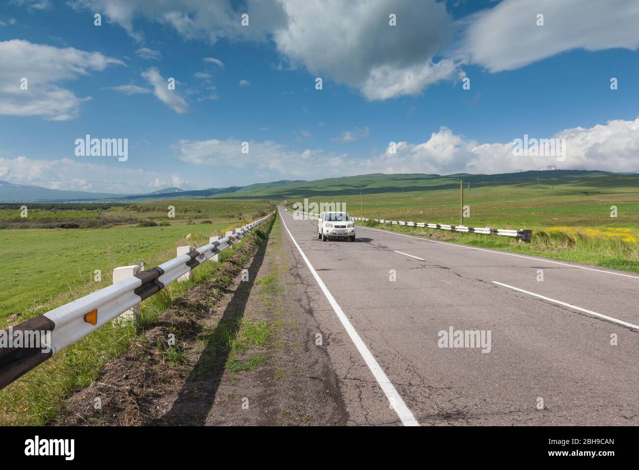 Armenia, Lake Sevan, Martuni, highway Stock Photo
