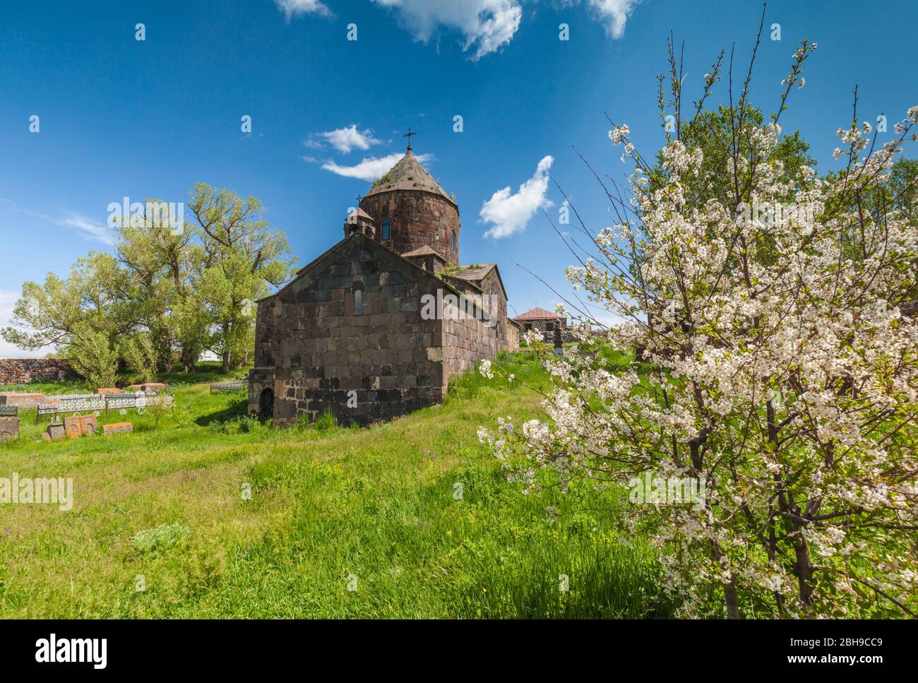 Armenia, Lake Sevan, Makenis, Makenyats Vank Church, 10th century Stock Photo