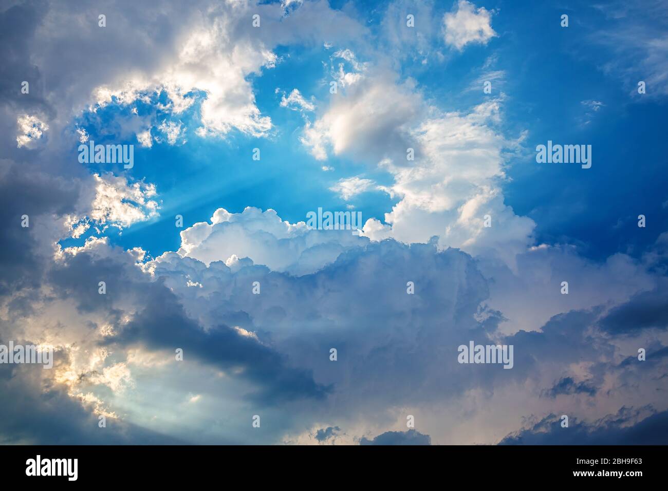 Sunset Clouds With Blue Sky Sky Cloud Background Stock Photo Alamy