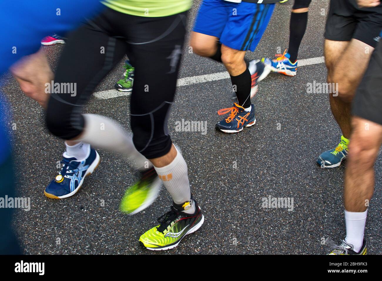 Läufer beim Marathon Stock Photo