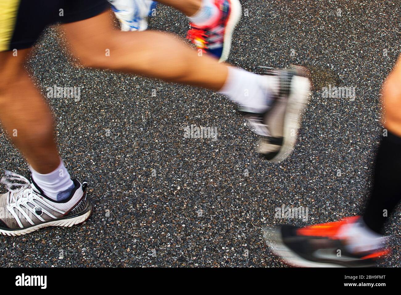 Läufer beim Marathon Stock Photo