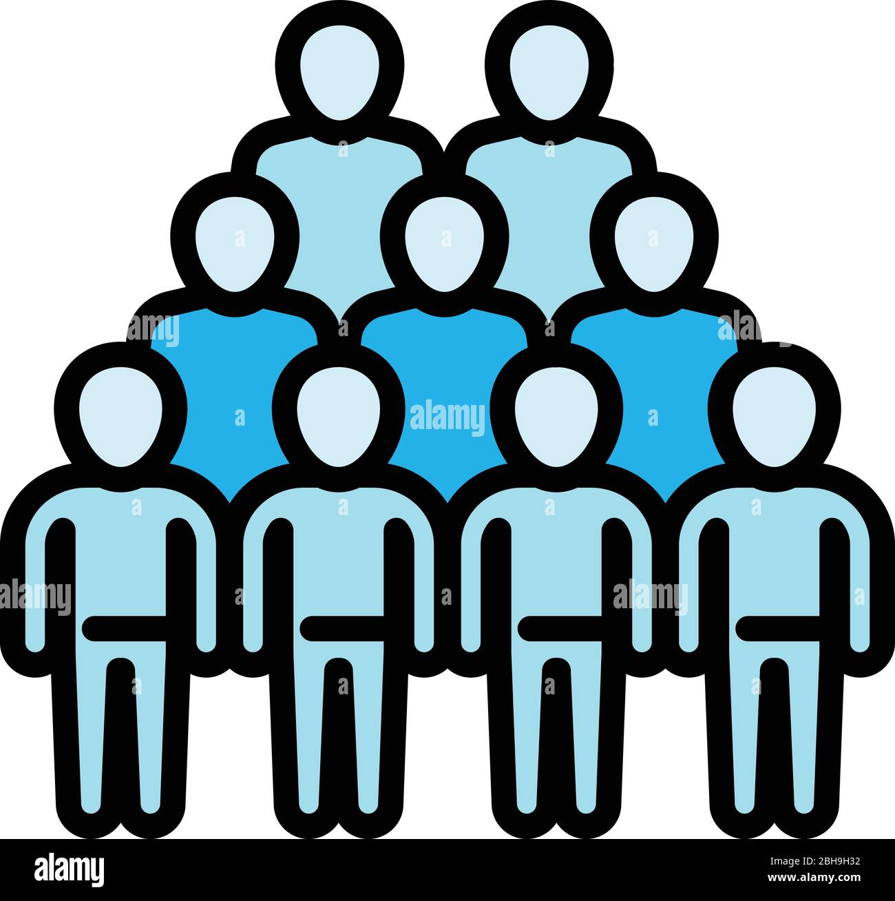 Cooperation comunity icon. Outline cooperation comunity vector icon for web design isolated on white background Stock Vector