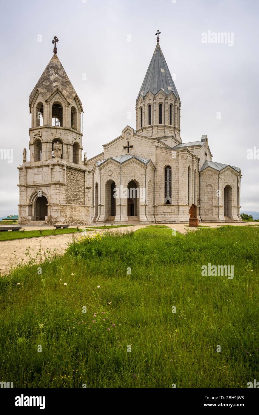 Nagorno Karabakh Republic, Shushi, Ghazanchetsots Cathedral, 19th century, exterior Stock Photo