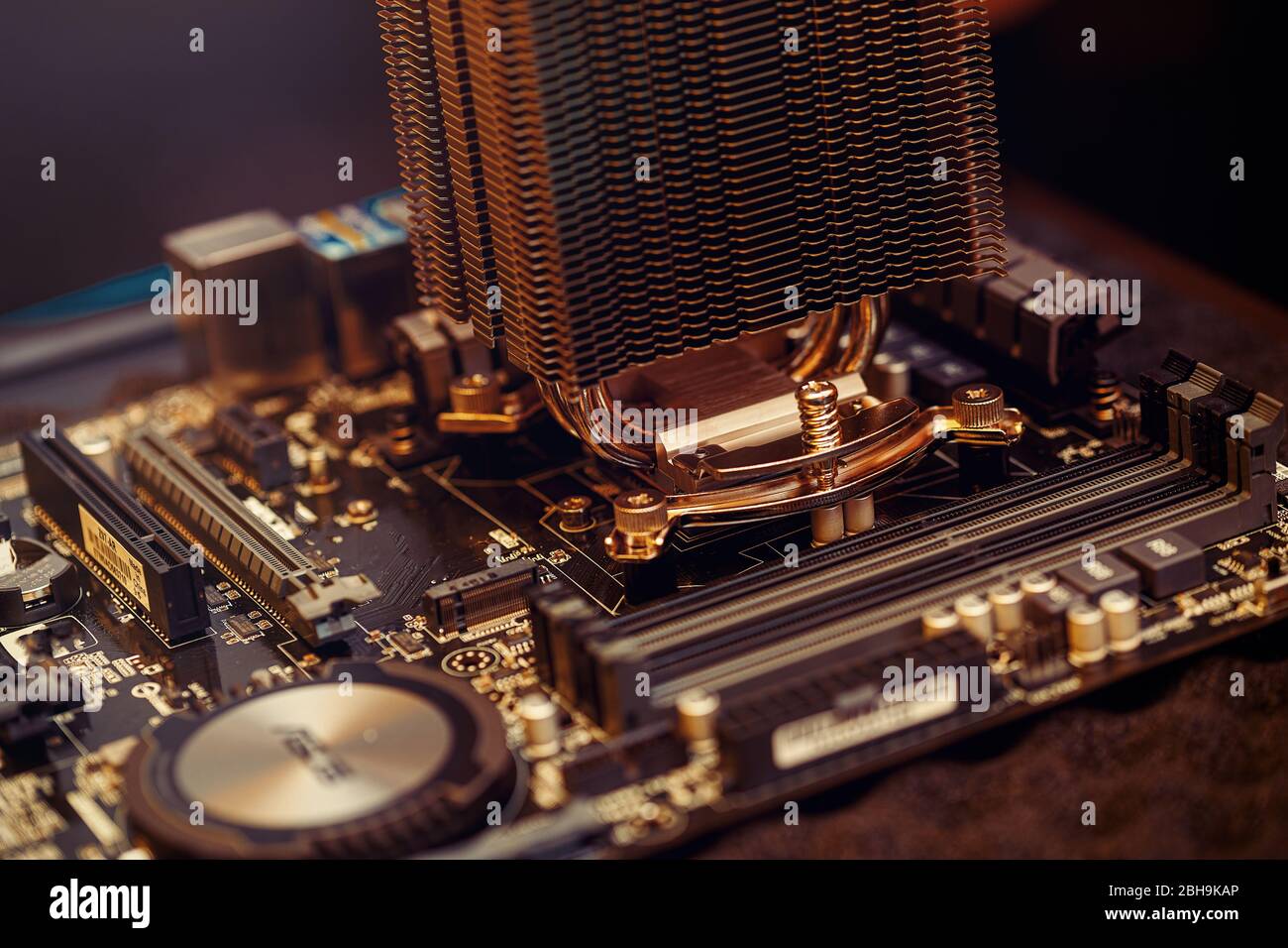 Repair of a computer, detail of disassembled computer Stock Photo - Alamy