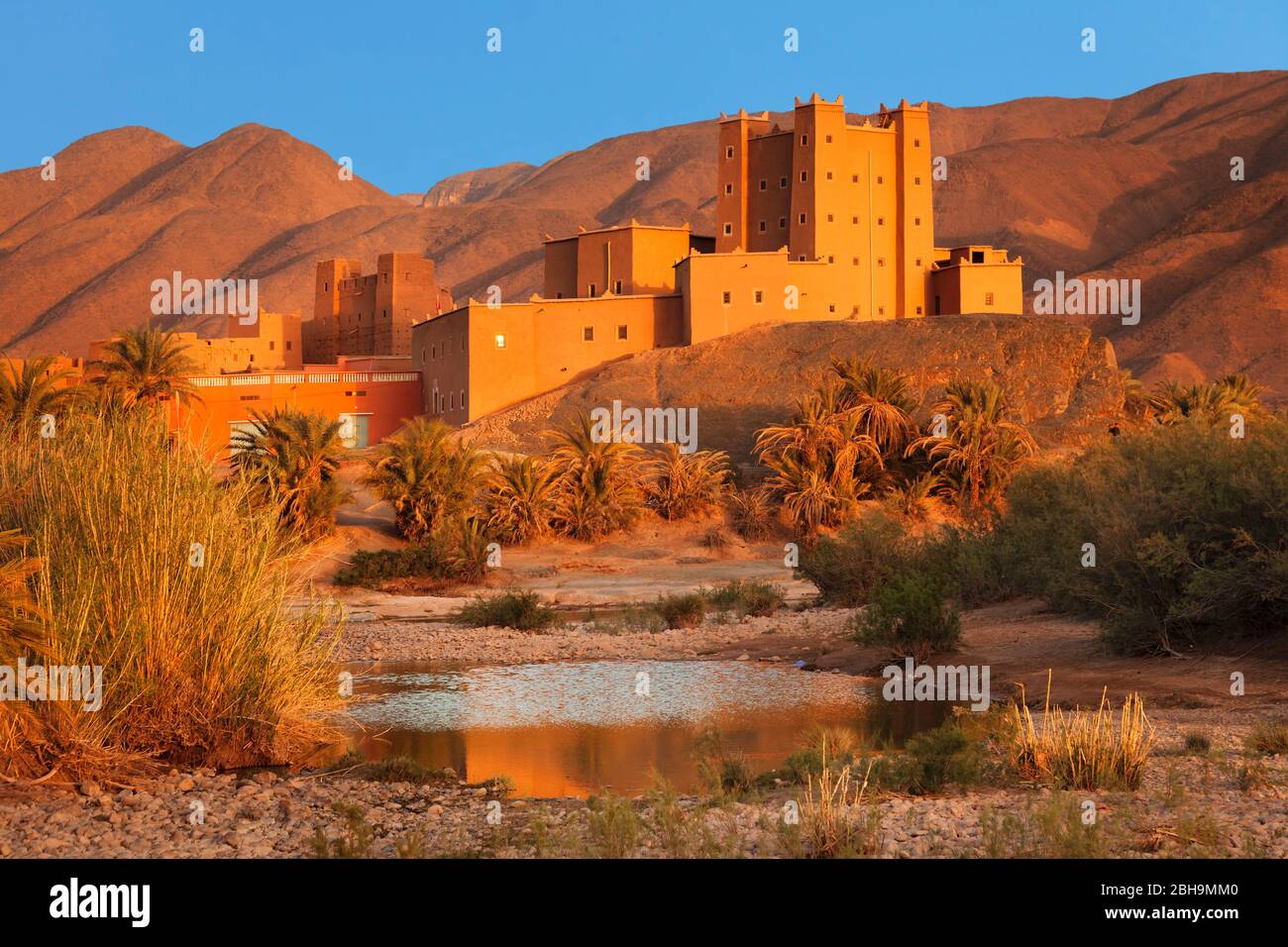 Ait Hamou or Said Kasbah, Draa Valley, Atlas Mountains, South Morocco, Morocco, Al-Maghreb, Africa, Stock Photo