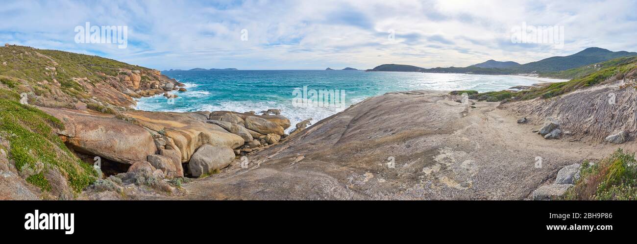Landscape, Squeaky Beach, Wilsons Promontory National Park, Victoria, Australia, Oceania Stock Photo