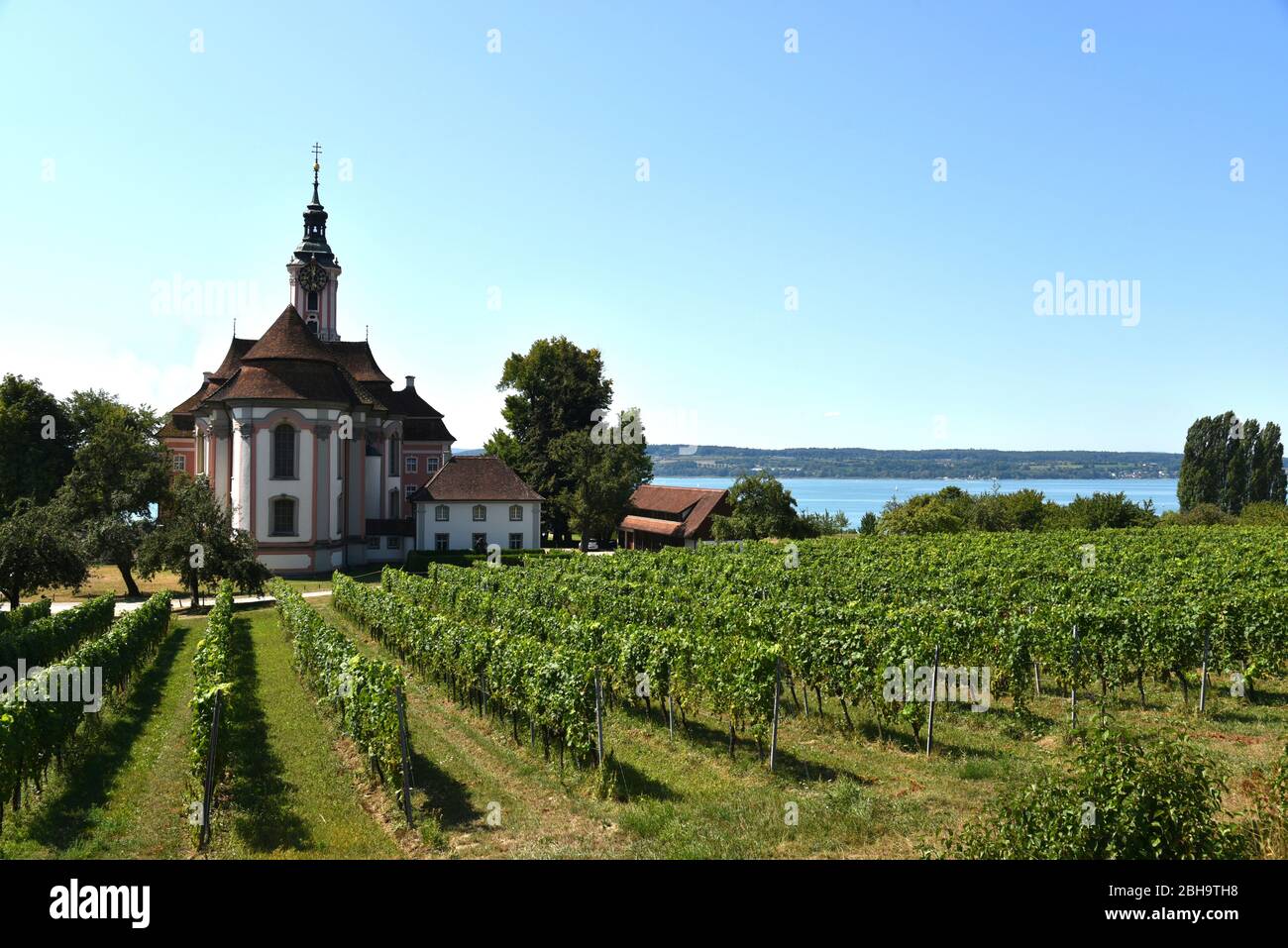Europe, Germany, Baden-Württemberg, Lake Constance, Birnau, pilgrimage church Stock Photo