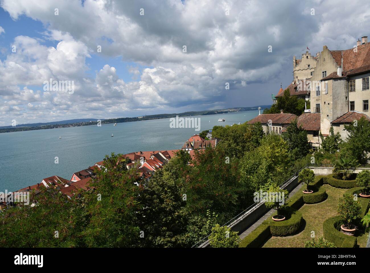Europe, Germany, Baden-Württemberg, Meersburg, Lake Constance, Upper Town Stock Photo