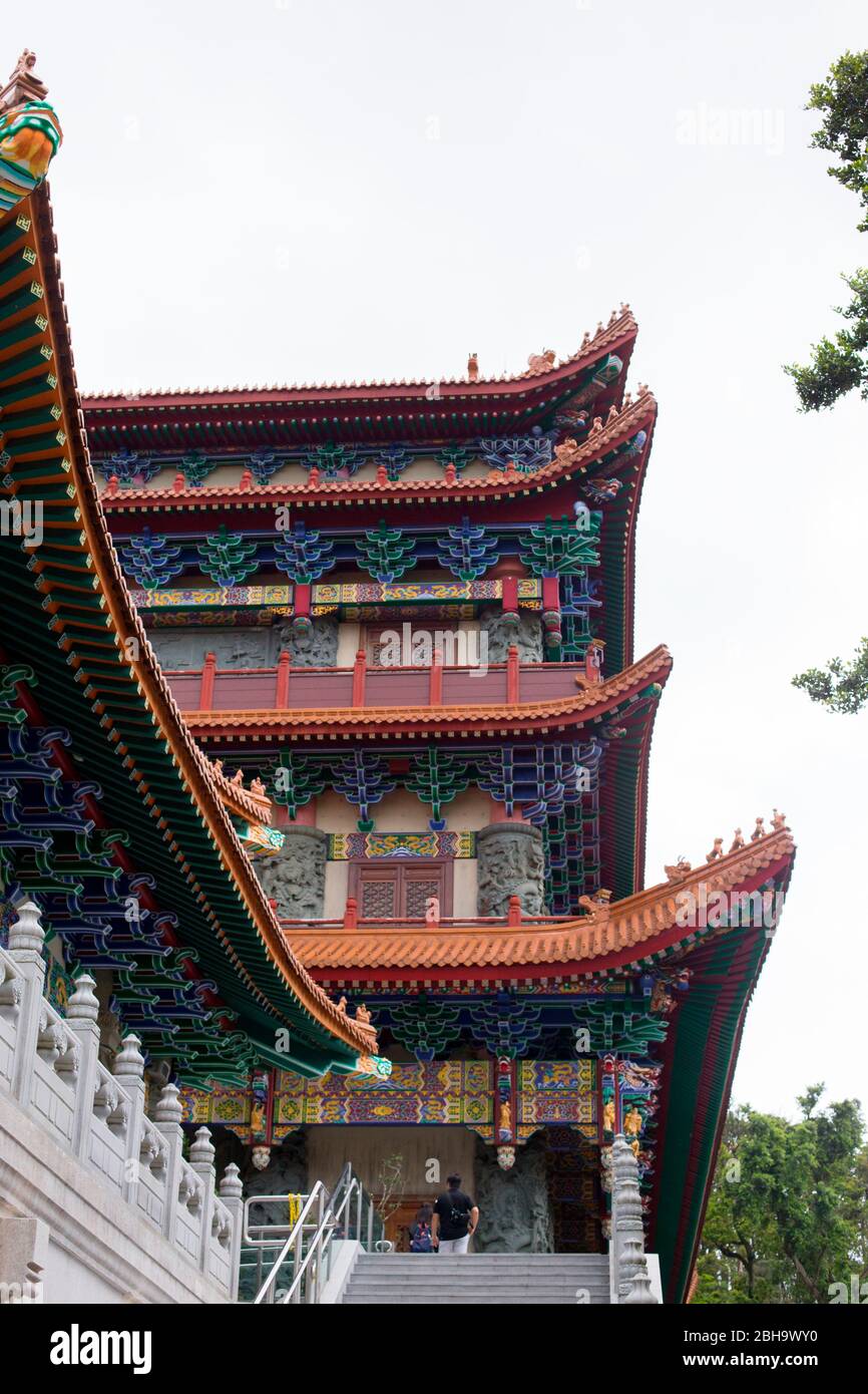 Po Lin Monastery, Lantau Island, Hongkong Stock Photo